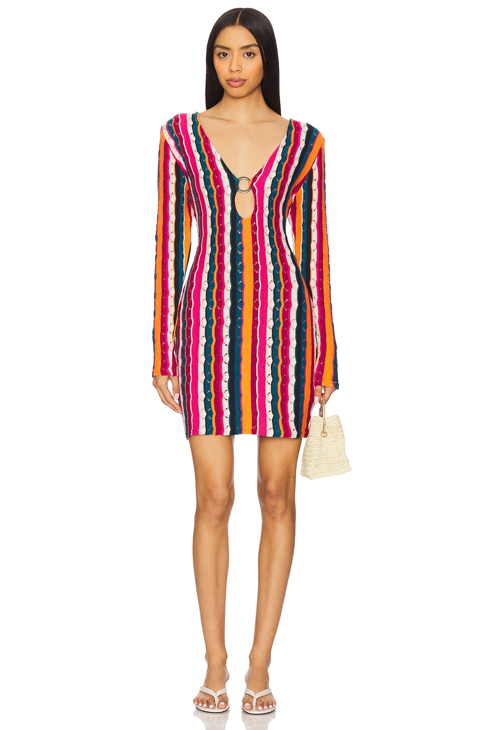 

X revolve мини-платье cordelia Agua Bendita, nath stripe