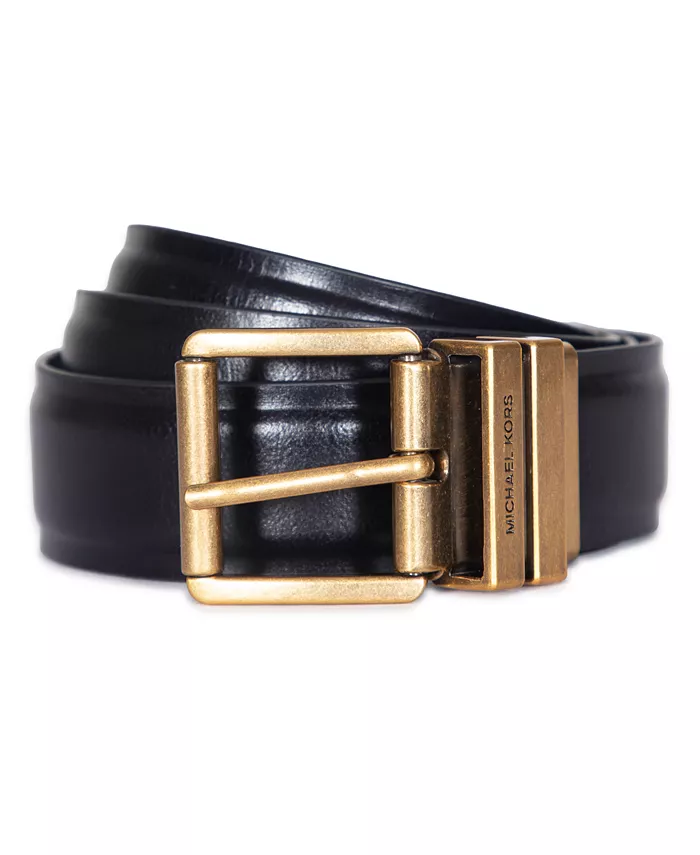 

Ремень женский реверсивный с плоским краем Micheal Kors Michael Kors, черный