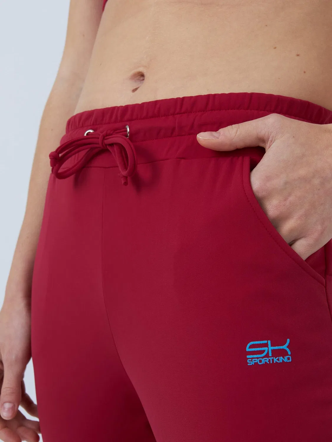 Спортивные брюки Sportkind Regular Workout Pants Jogging Pants в цвете Бордо — фото 2
