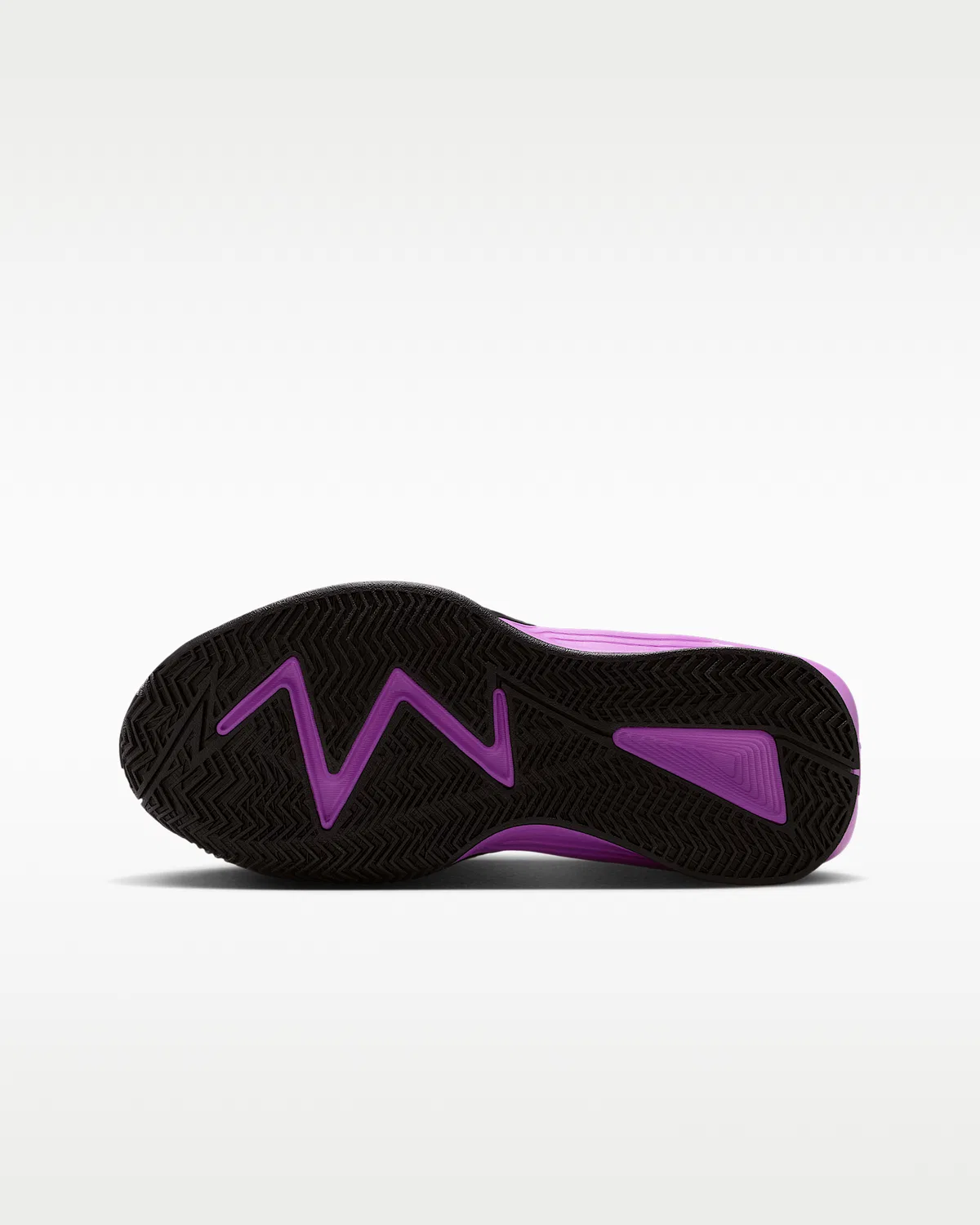 Кроссовки баскетбольные Nike S.T. Dynamite для старших детей, Black/Bright Violet/Total Orange/Metallic Silver — фото 2