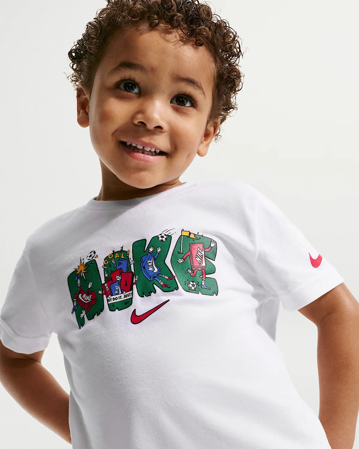 Детская футболка Nike Toddler Boxy Multi-Sport Graphic T-Shirt, White — фото 3