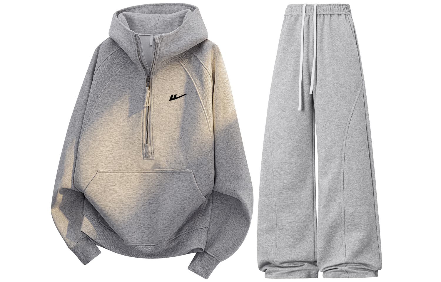 

Коллекция Huichao Riding The Wind, повседневная спортивная одежда Unisex WARRIOR, heather серый top+светло-серый pants