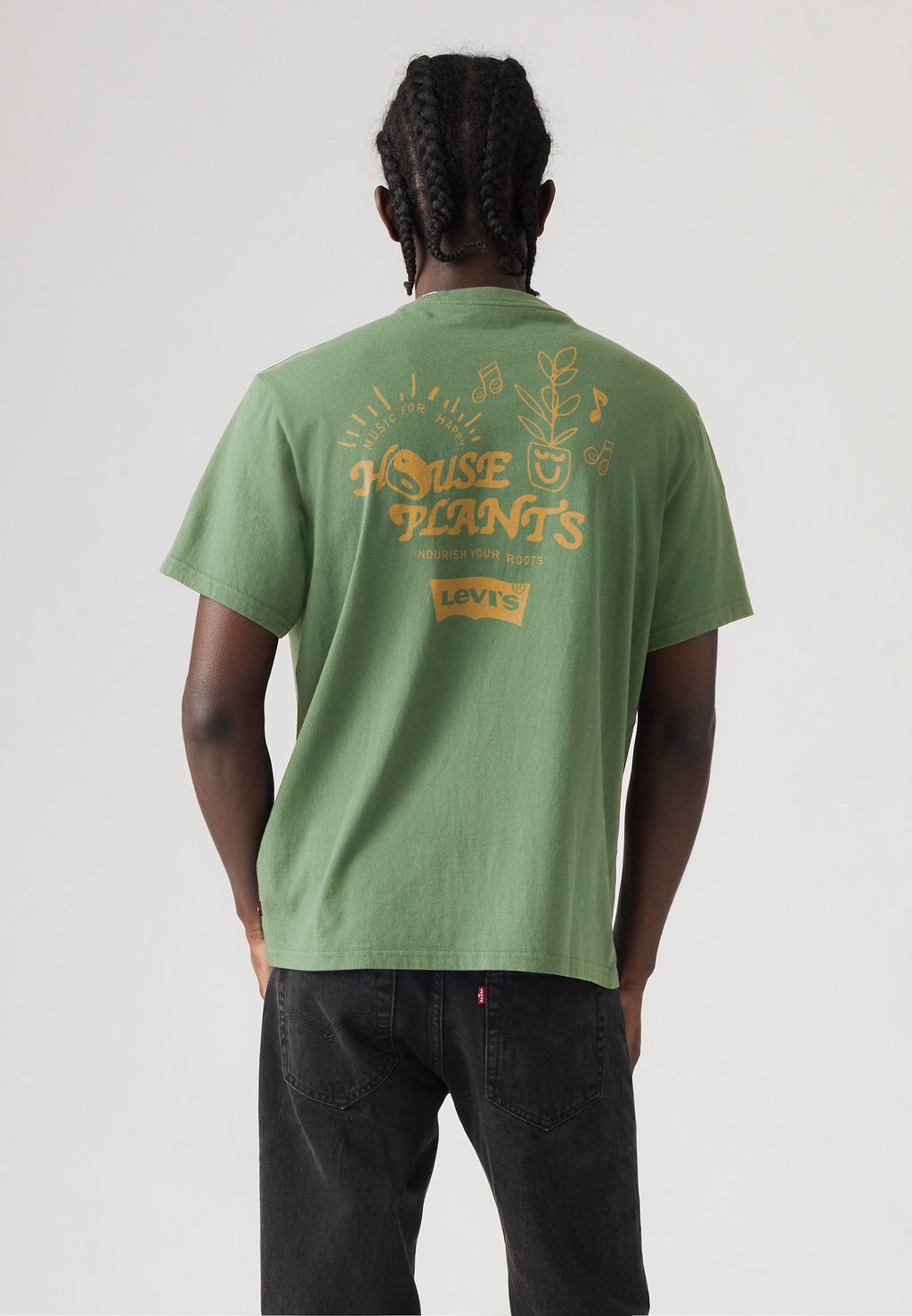 

Футболка с принтом RELAXED FIT TEE Levi's, светло-зеленый