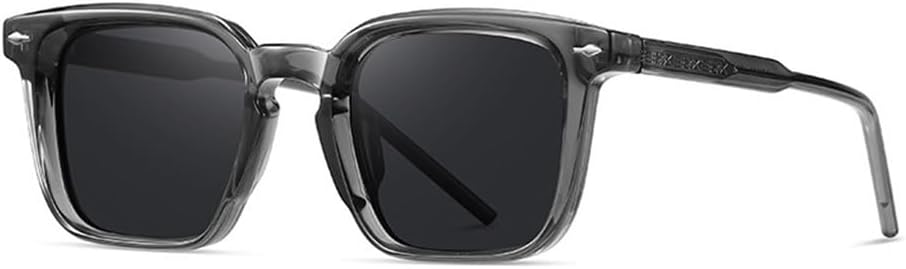 

Мужские солнцезащитные очки класса люкс в стиле ретро, ​​прозрачные очки, женские солнцезащитные очки в стиле панк с заклепками, солнцезащитные очки UV400 HVTVTLA, Grey Grey