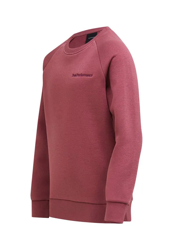 Оригинальная толстовка с небольшим логотипом jr. Peak Performance, Rotviolett — фото 3