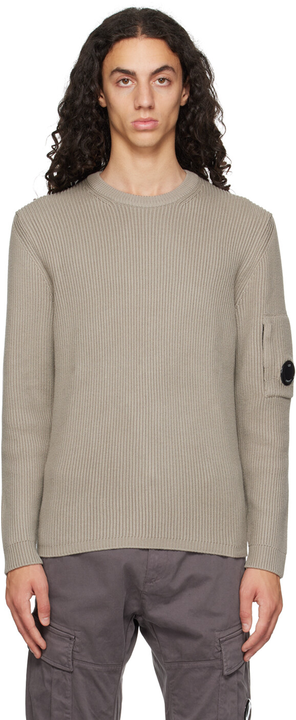 

Свитер цвета хаки с линзами C.P. Company, Vintage khaki