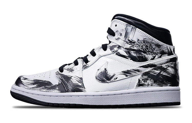 

Кроссовки Air JORDAN 1 Vintage Basketball Shoes Women's Mid-Top Black White
