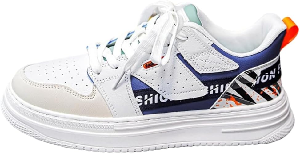 

Модные удобные мужские теннисные летние кроссовки для прогулок, дышащие, с милой платформой и массивной подошвой Lexamen, синий