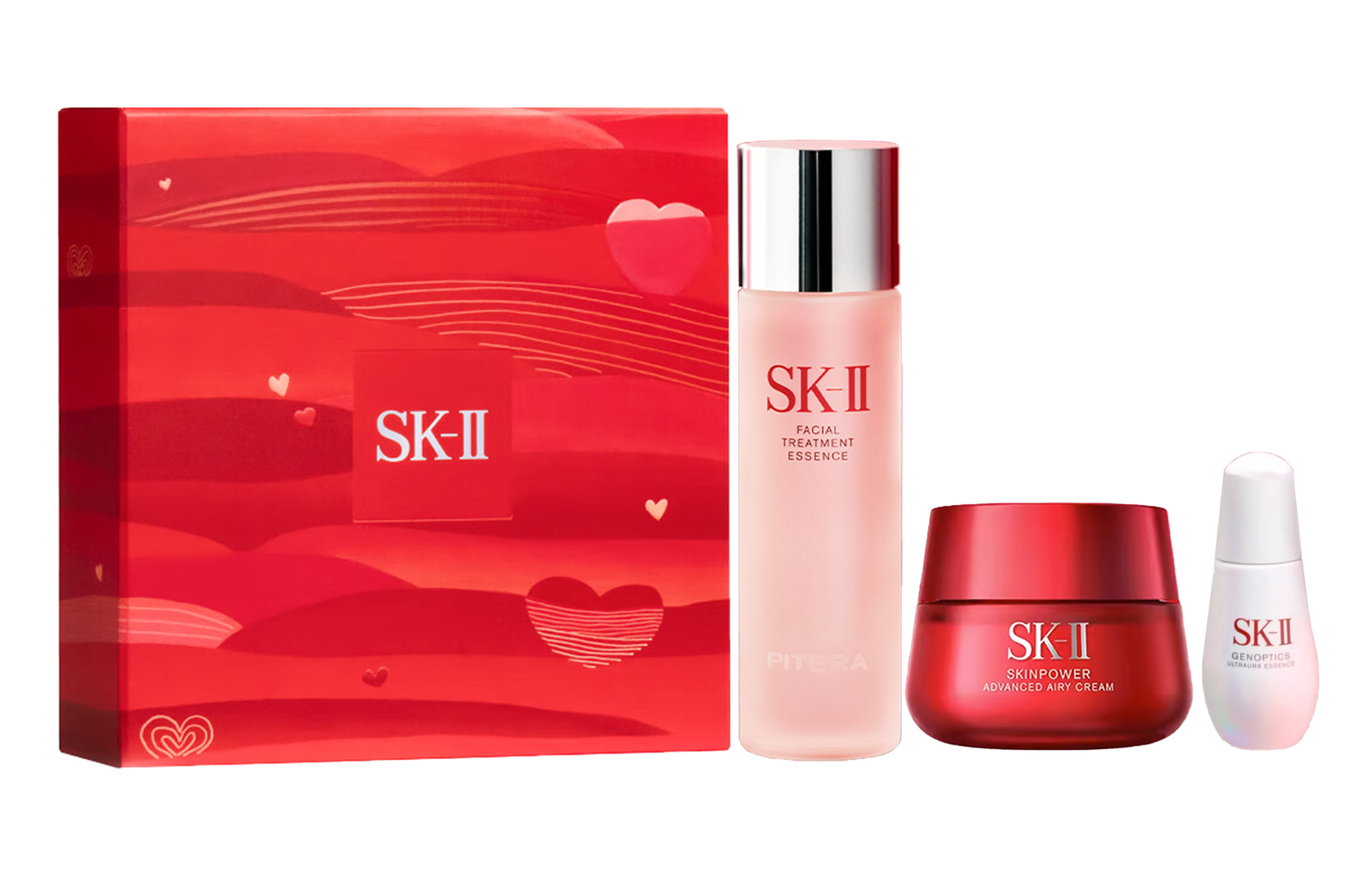SK-II SK II Limited Red Bottle крем для лица сыворотки набор уход за кожей подтягивающий, увлажняющий, восстанавливающий 50г+230мл+30мл — фото 2