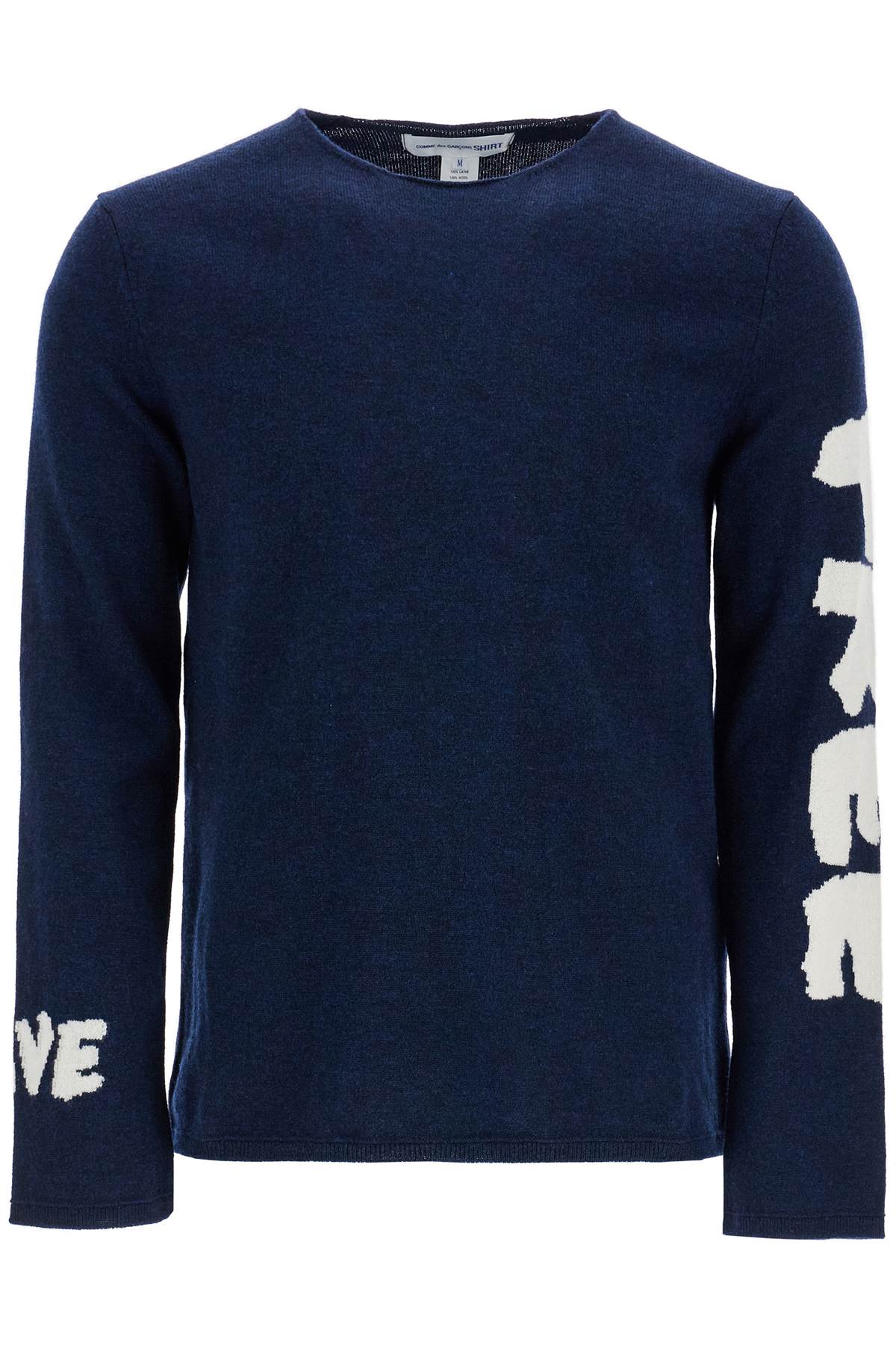 

Рубашка Comme Des Garcons мужская шерстяная жаккардовая пуловая Comme Des Garcons Shirt, синий