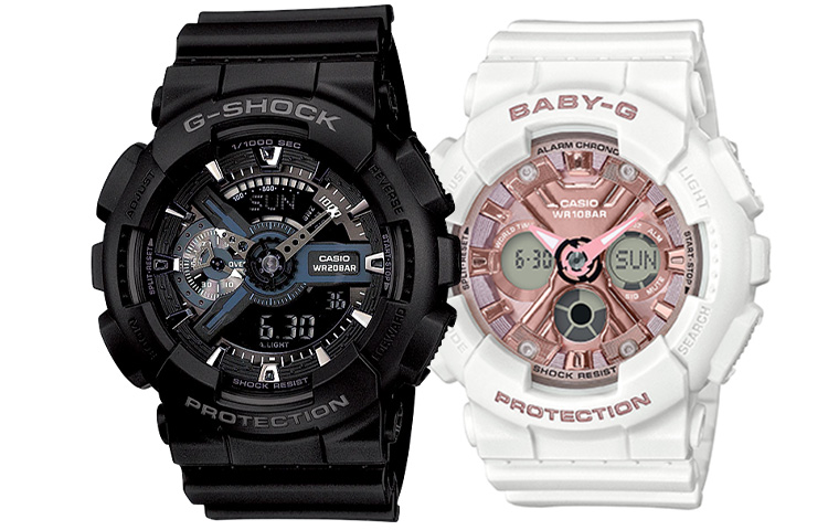 

Унисекс парные часы серии Black CASIO