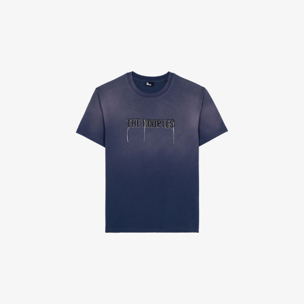 

Футболка The Kooples Regular Fit с вышитым логотипом, синий