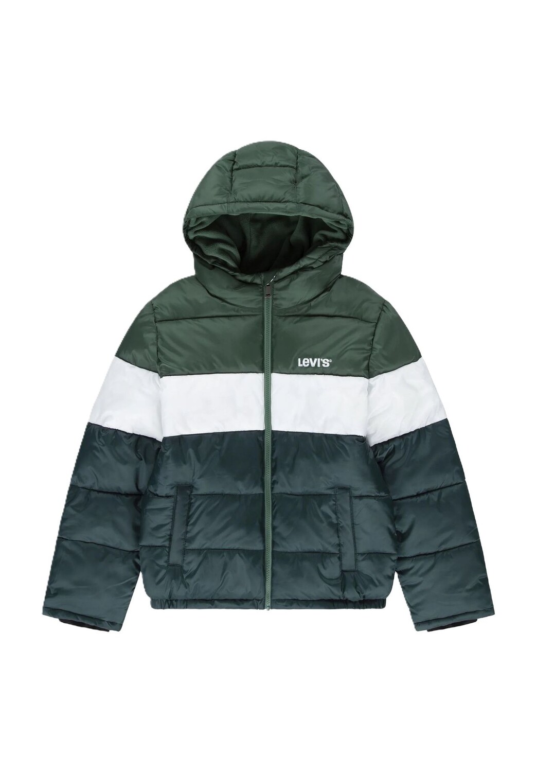 

Стеганая куртка, воротник стойка, капюшон, детская Levi's, цвет B84 Bistro Green