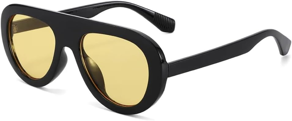 

Солнцезащитные очки с защитой от УФ-излучения UV400 | Круглые, с леопардовым принтом, большие размеры | Линзы конфетных цветов, для занятий спортом на открытом воздухе и вождения DSVIGF, Black Yellow