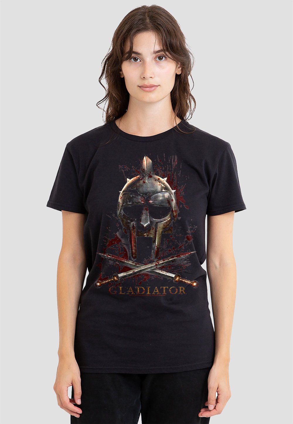 

Футболка с принтом GLADIATOR Cotton Soul, черный