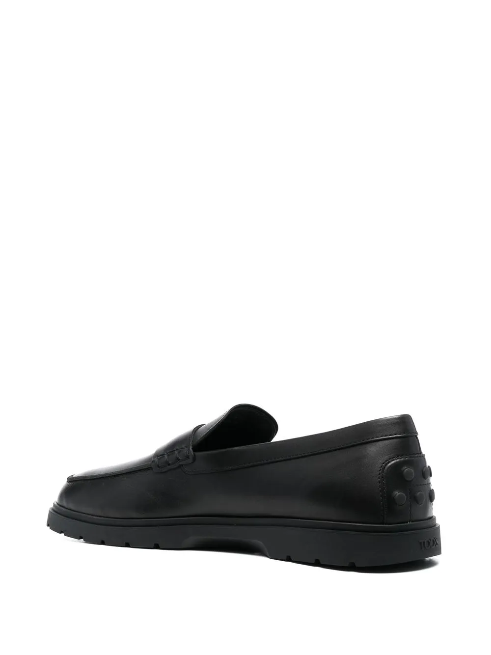 Пенни-лоферы с миндалевидным носком TOD'S, черный — фото 3