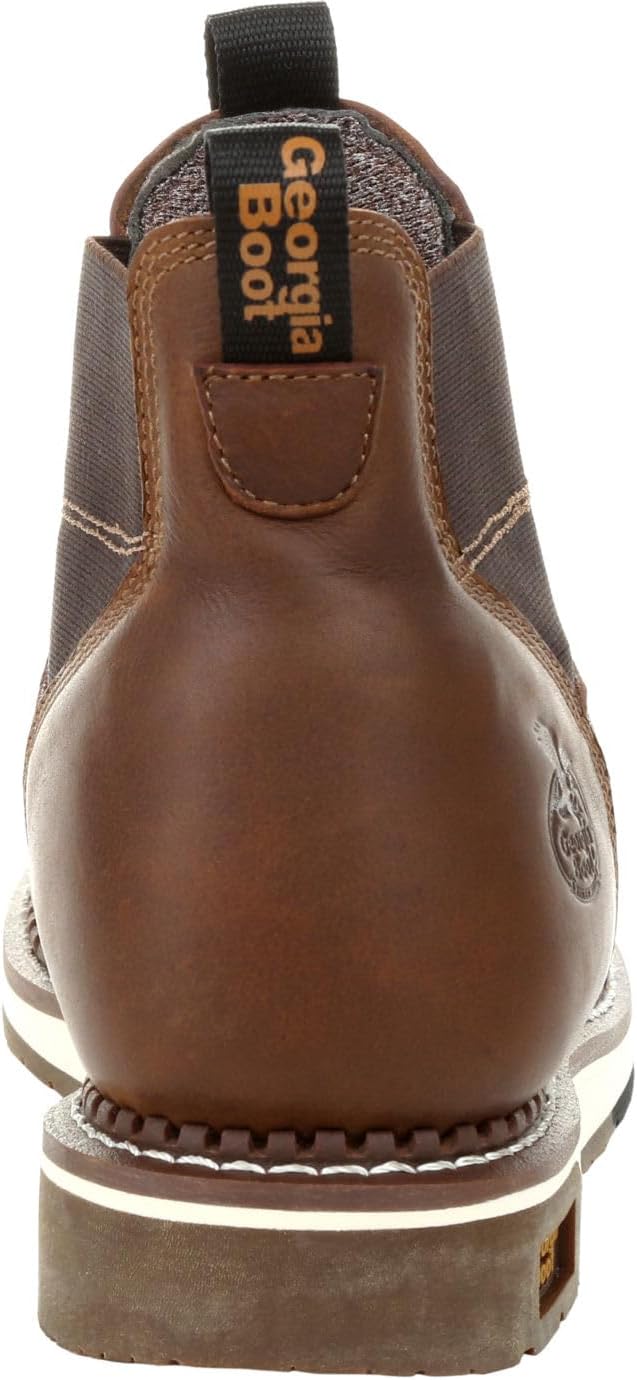 Ботинки Georgia Boot AMP LT Wedge Waterproof Chelsea, коричневый — фото 4