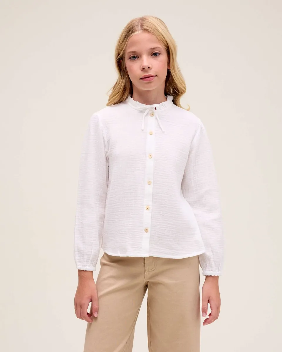 

Детская блузка из муслина Dadati, белый