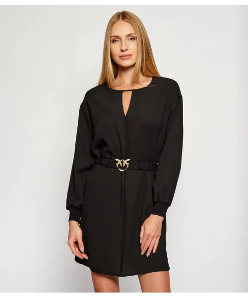 

Платье с поясом Pinko, черный