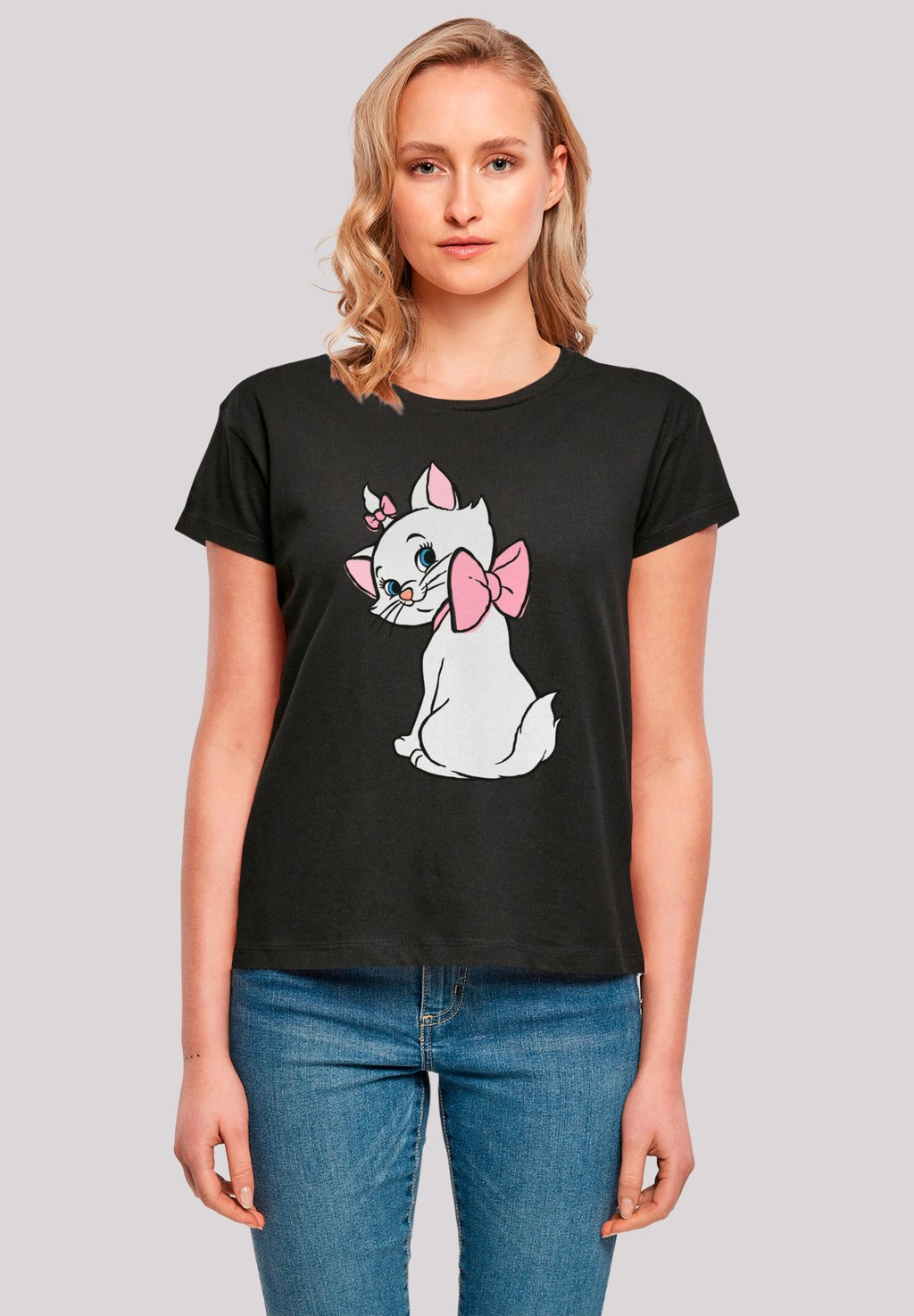 

Футболка с принтом DISNEY ARISTOCATS MARIE LOOK AT YOU F4NT4STIC, черный