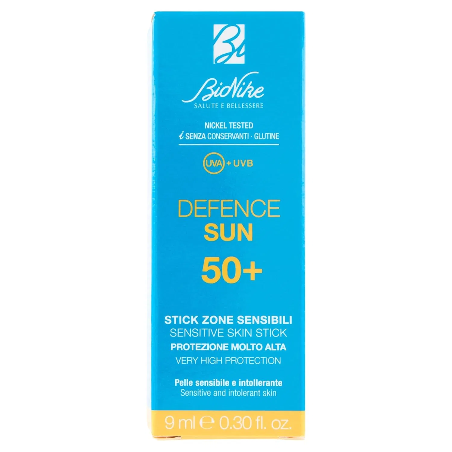 Солнцезащитный стик Defence Sun 50+ для чувствительных зон, 9 мл Bionike