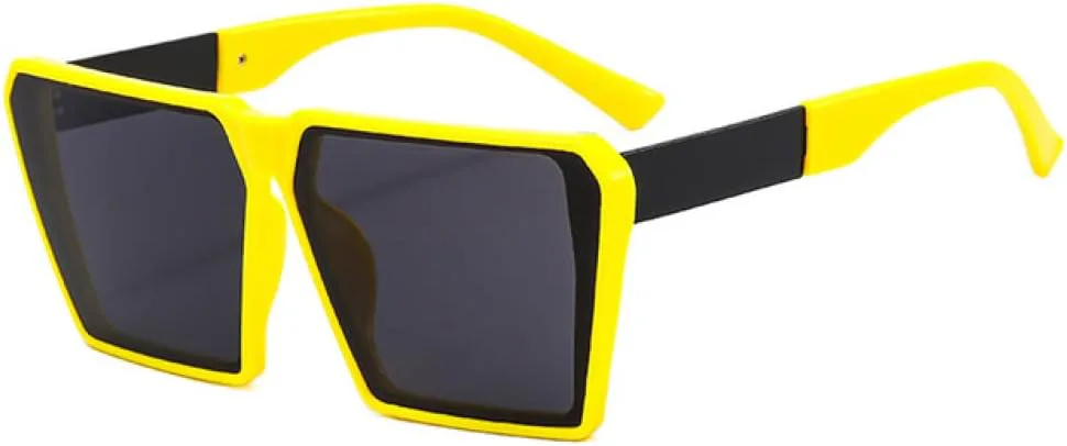 

Женские солнцезащитные очки с градиентным покрытием UV400, мужские большие солнцезащитные очки желто-оранжевого цвета, цветные солнцезащитные очки LANGSER, 2