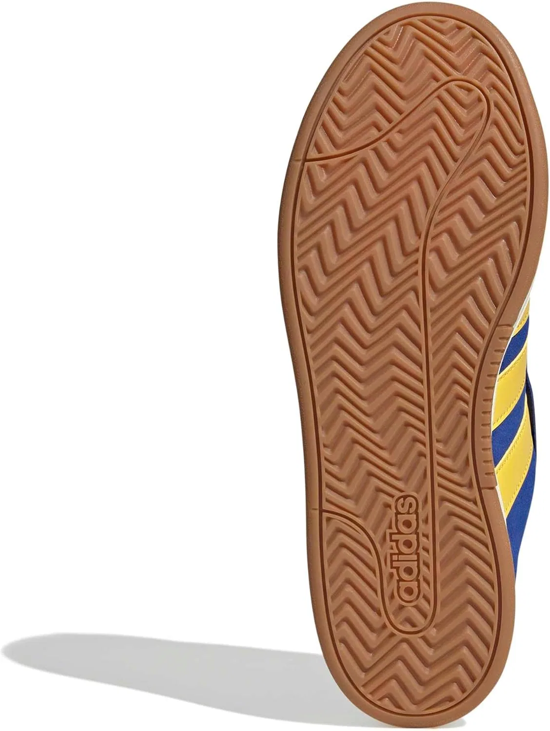 Кроссовки мужские Adidas Grand Court Alpha, цвет Semi Lucid Blue/Utility Yellow/Off White — фото 4