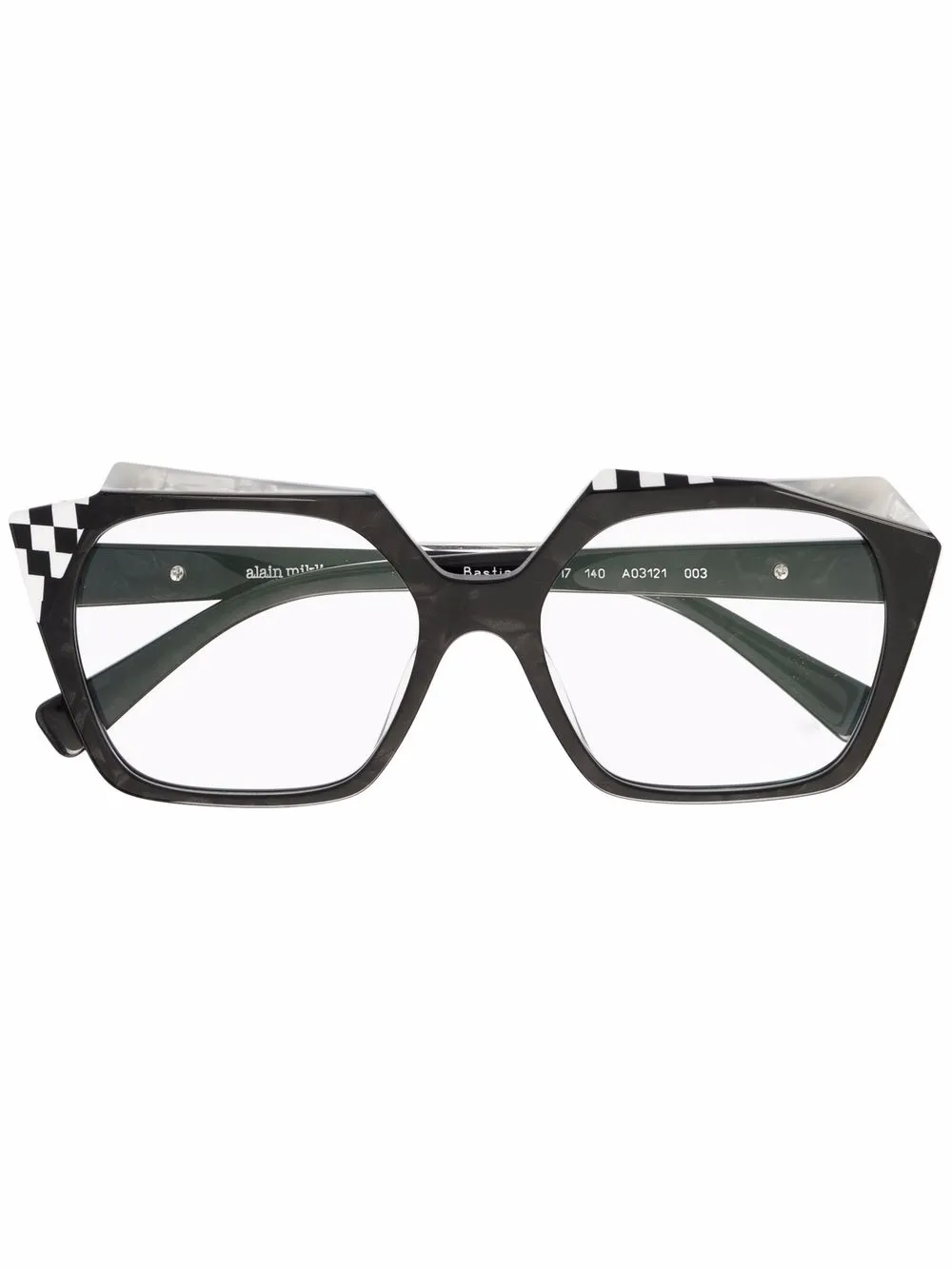 

Очки в квадратной оправе Alain Mikli, черный