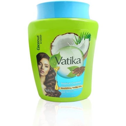 

Маска для глубокого кондиционирования волос Vatika Coconut 1 кг для тонких, редких и слабых волос Dabur