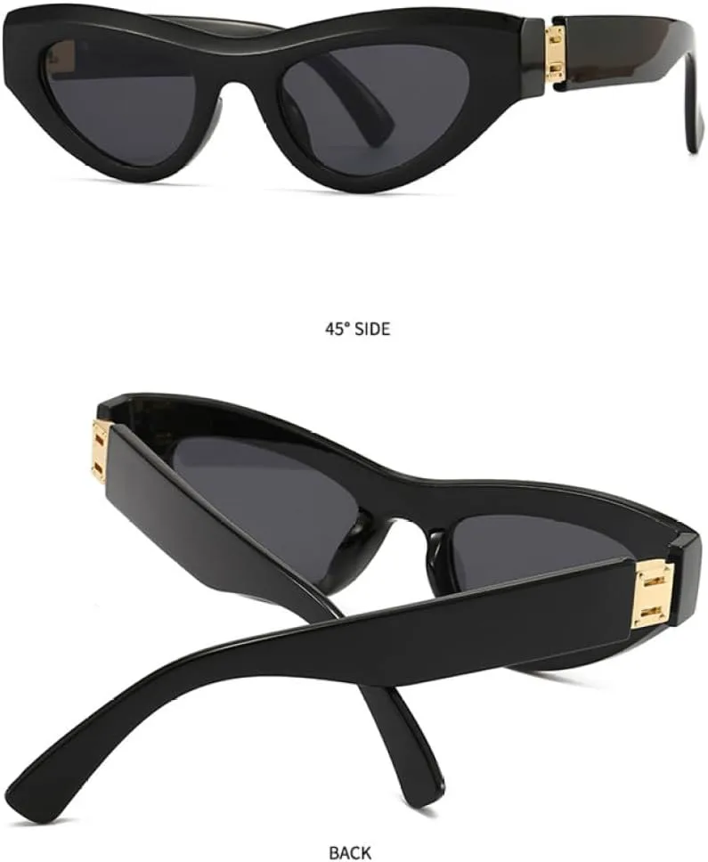 

Ретро-солнцезащитные очки «кошачий глаз» ярких цветов для женщин, модные сине-фиолетовые оттенки, защита от ультрафиолета UV400 для мужчин generic, Blue Blue