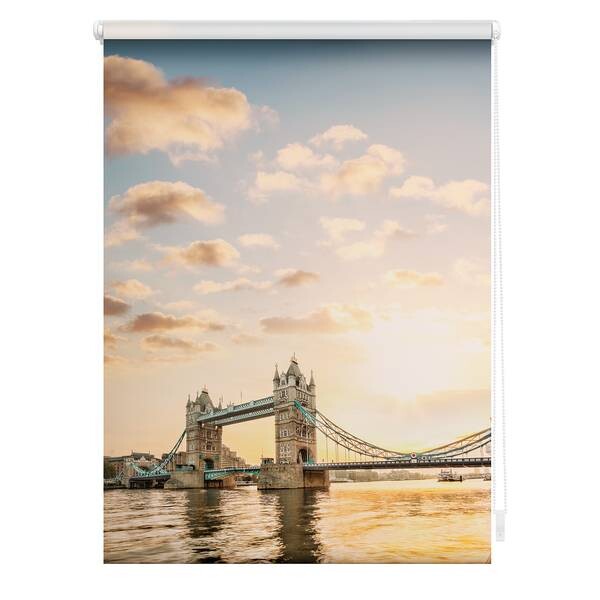 

Рулонные шторы Lichtblick Towerbridge, 100x150x6 см, красный/белый