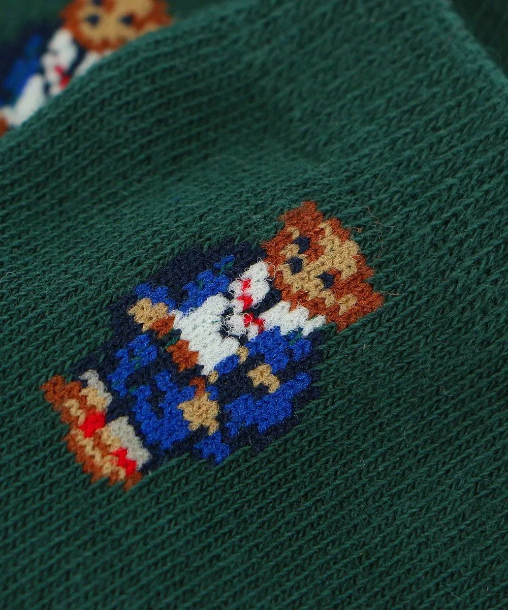 Детские носки POLO Mini Bear с принтом по всей поверхности Polo Ralph Lauren, 58. Forest Green — фото 2