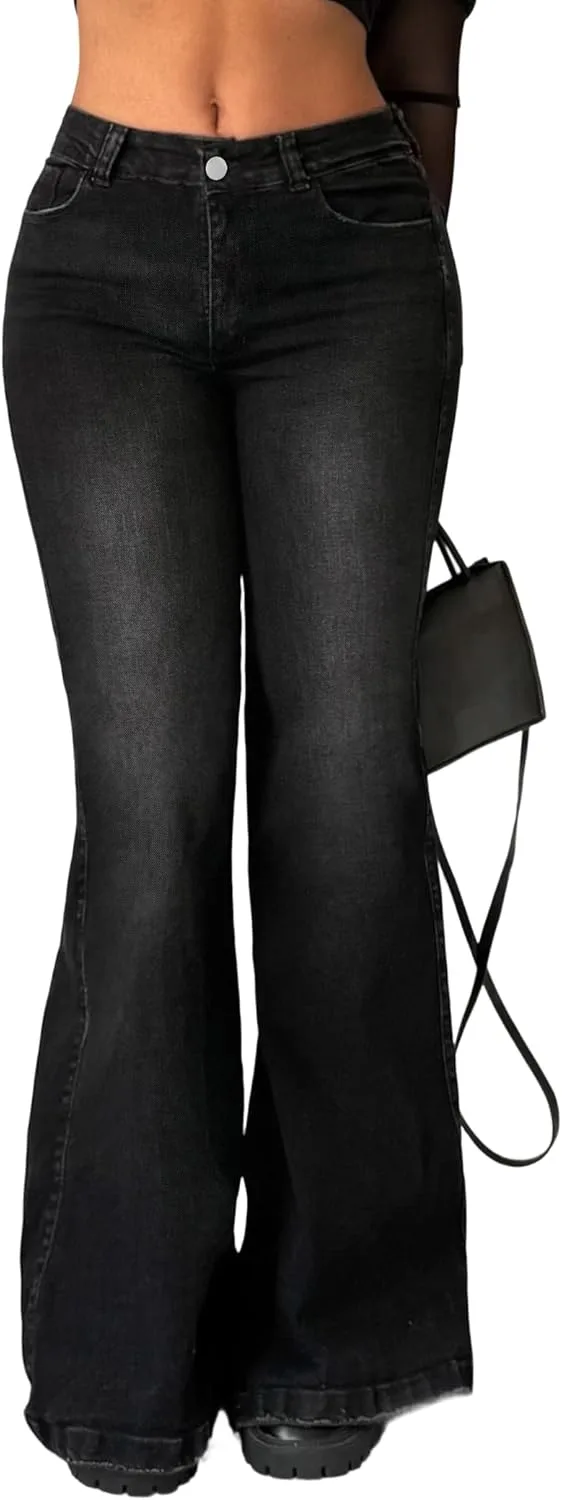 

Emmiol женские джинсы bootcut с высокой посадкой