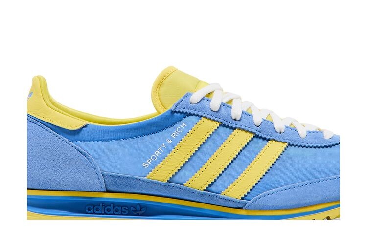 Кроссовки adidas Sporty & Rich x Wmns SL72 OG Real Blue, синий — фото 2