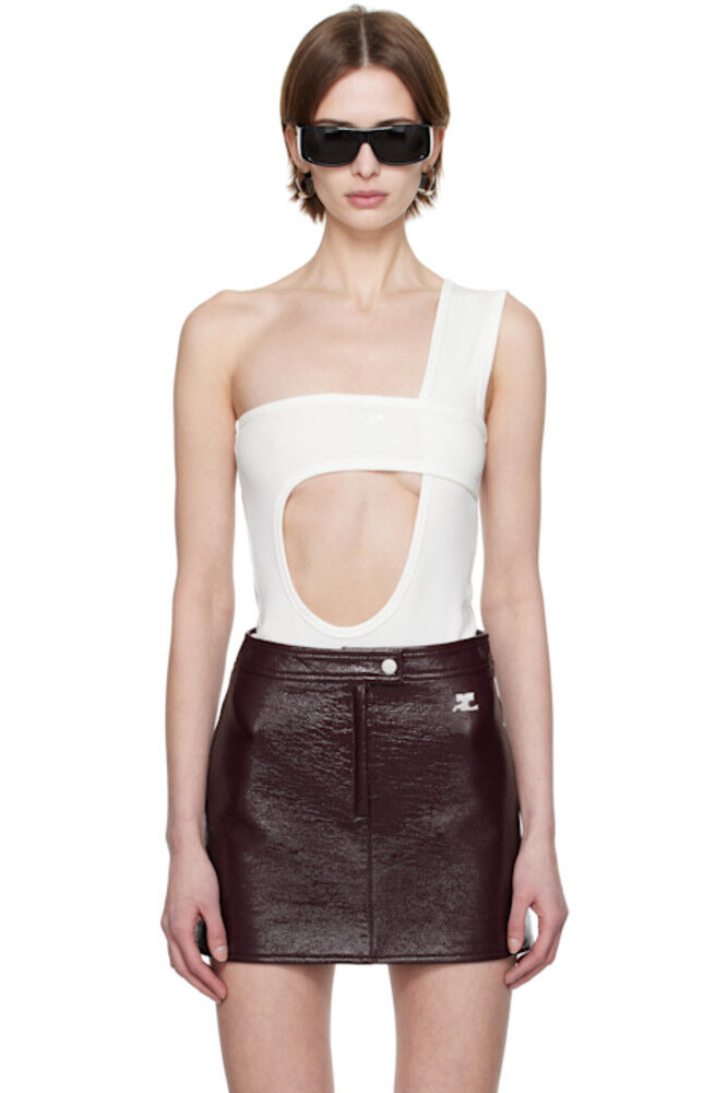 

Боди в стиле 90-х годов White Loop Rib Courrèges
