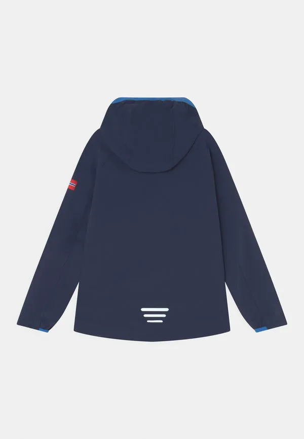 Детская уличная куртка унисекс kvalvika Trollkids, Navy/White/Medium Blue — фото 2