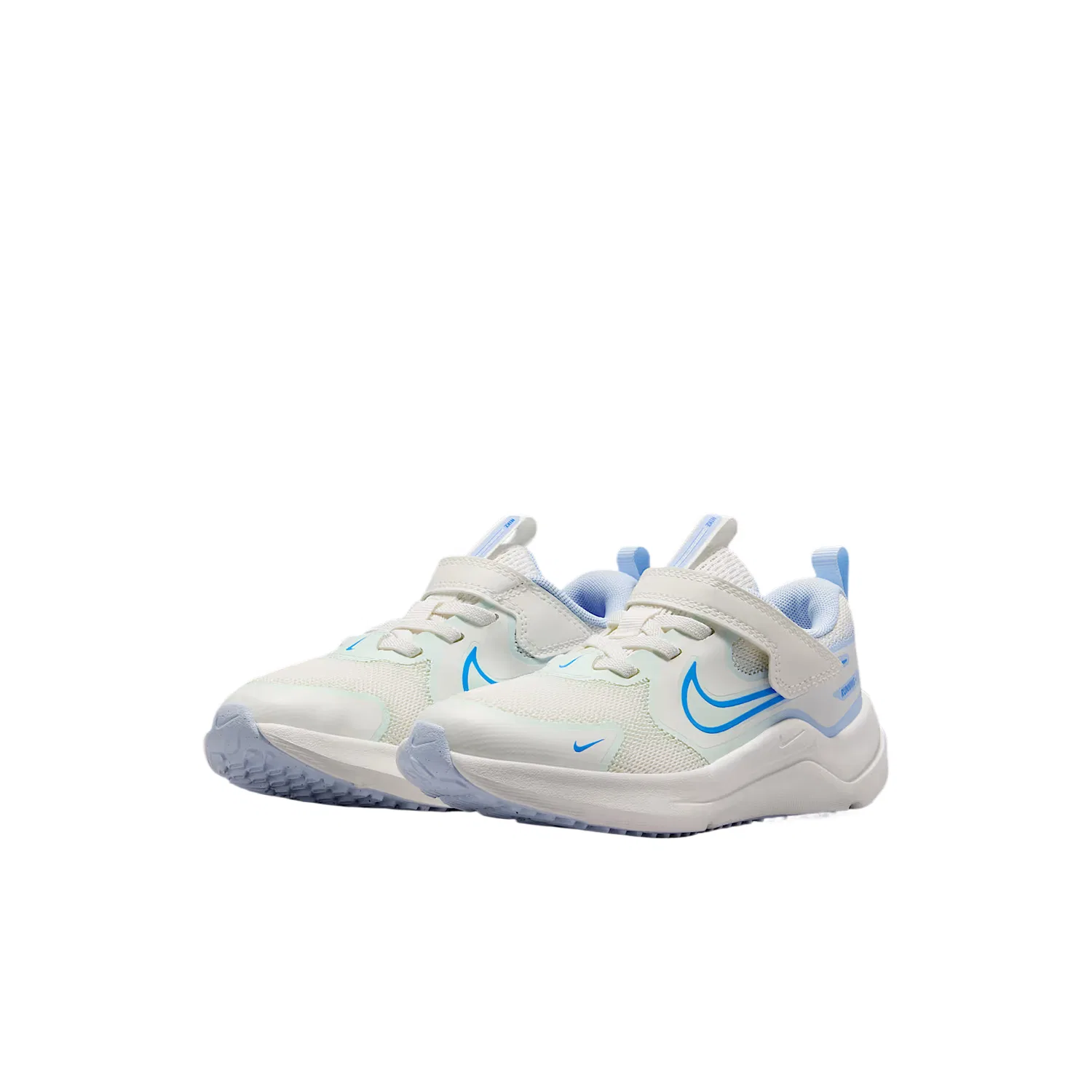 Кроссовки Cosmic Runner Mesh Rebound Low top Kids' Nike, Sail White/Hydrogen Blue/Slight Green/Crystal Blue — фото 3