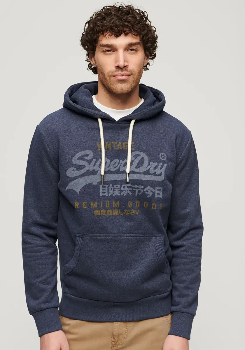 

Толстовка Superdry "SD-CLASSIC VL HERITAGE HOODIE", цвет Indigo Marl
