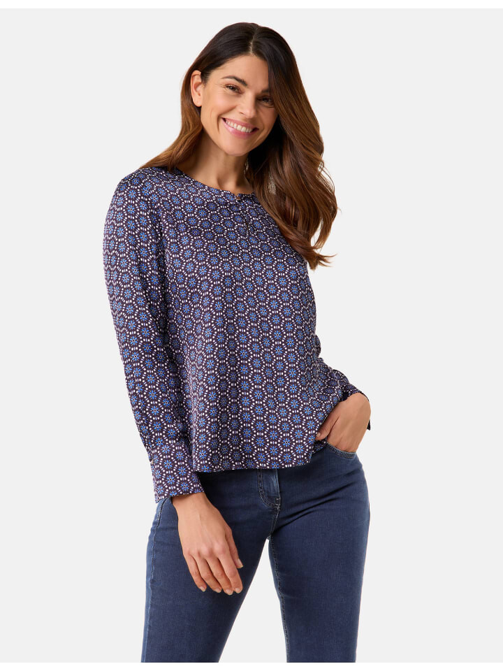 

Блуза Gerry Weber Bluse Langarm, цвет Blue/light blue figured
