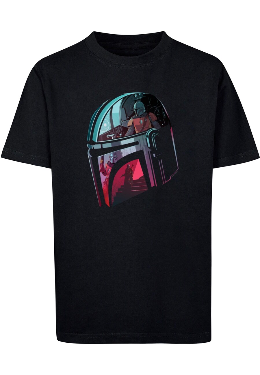 

Рубашка ABSOLUTE CULT Star Wars - Mandalore Helmet Reflection, черный