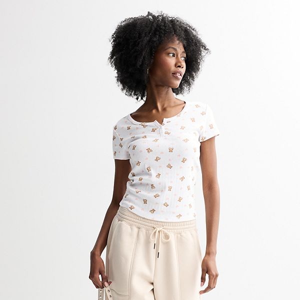 

Футболка с коротким рукавом для подростков Pink Republic, White Teddy Print, Белый, Футболка с коротким рукавом для подростков Pink Republic, White Teddy Print