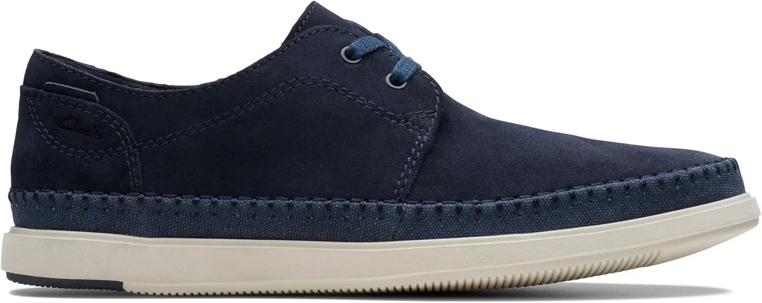 Мужские лодочные туфли Clarks Bratton Lo, Navy Suede — фото 2