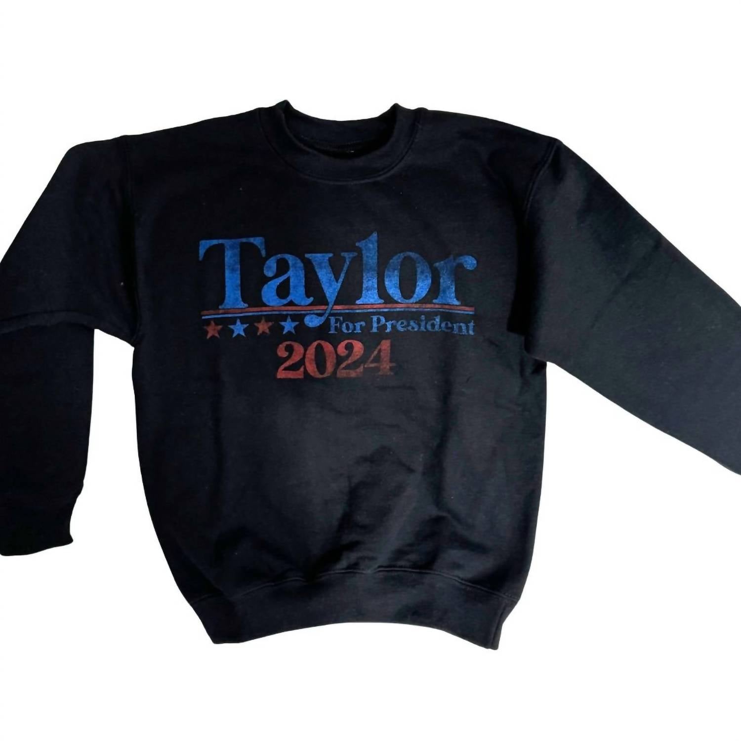 

Женский свитшот Taylor For President в черном цвете Prince Peter