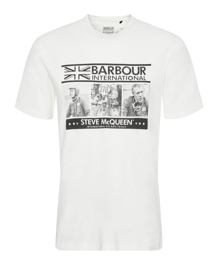 

Футболка со Стивом Маккуином Barbour, белый