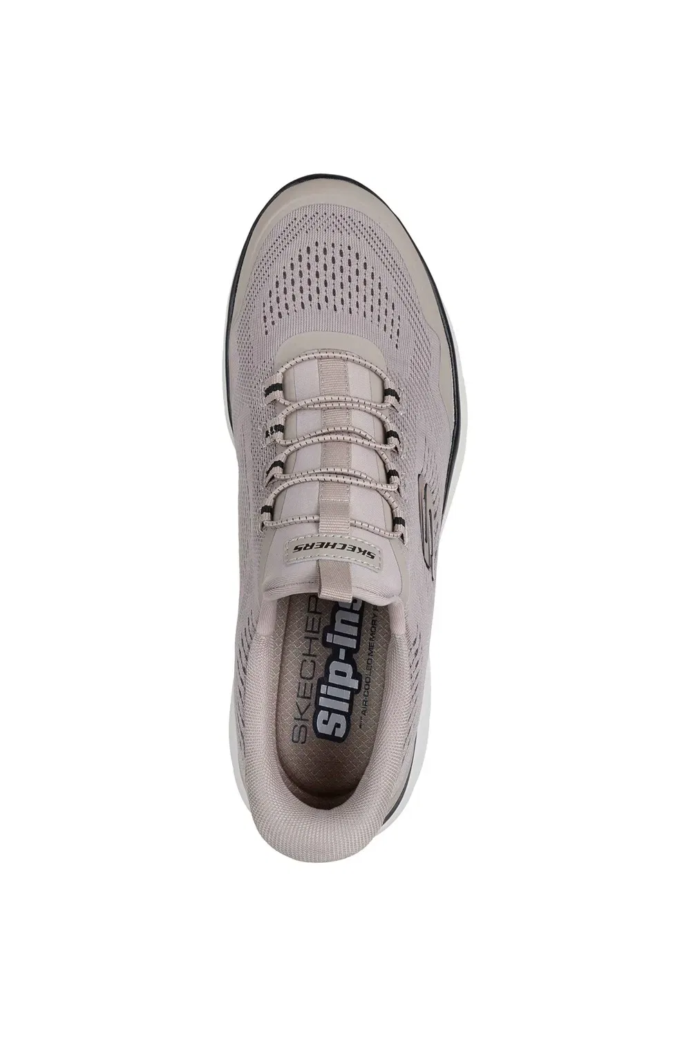 Кроссовки с технологией Hands-Free Slip-In Skechers, серо-коричневый — фото 3