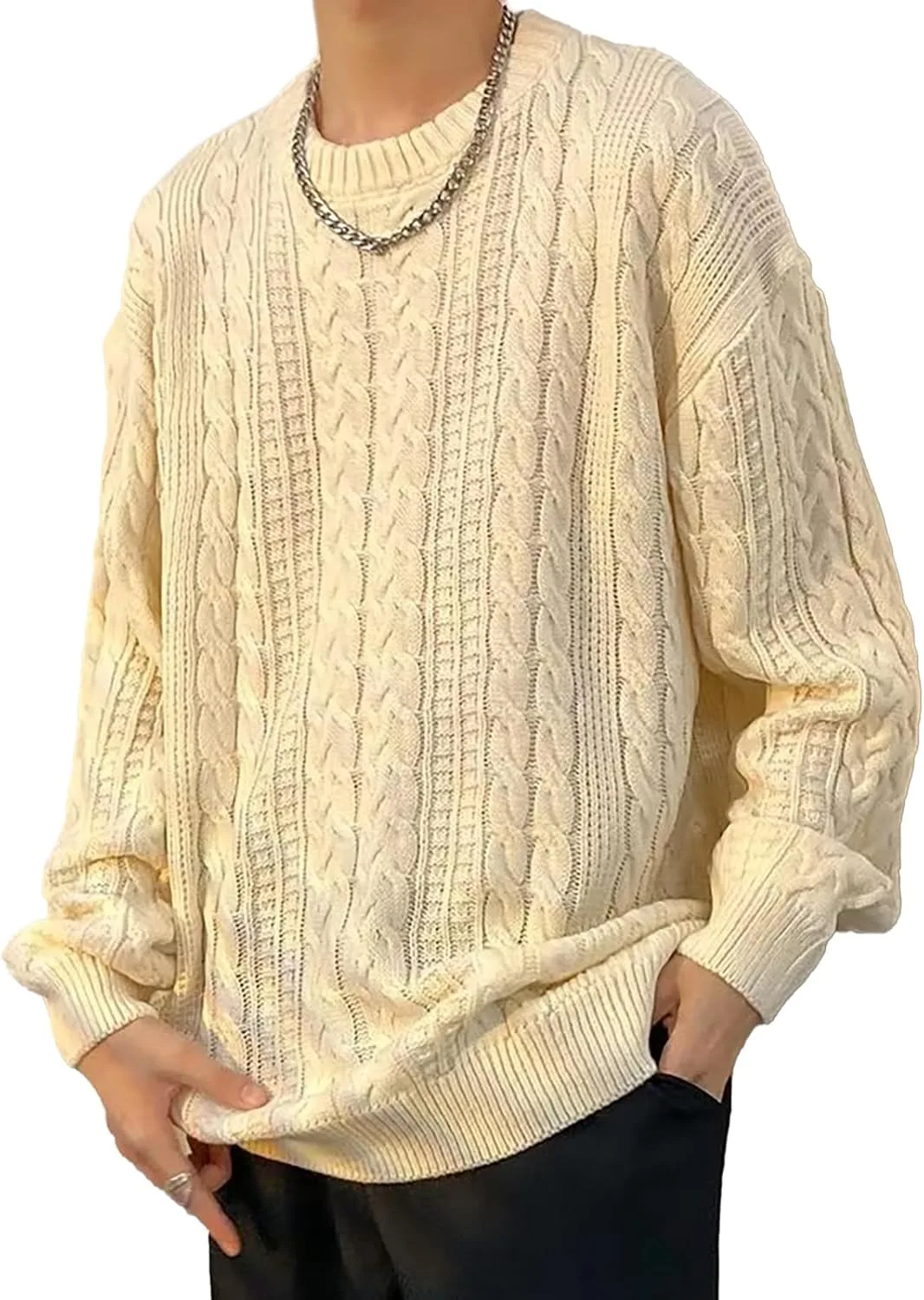 

Свитер из акрила, свободный покрой, длинный рукав Dsgzkk