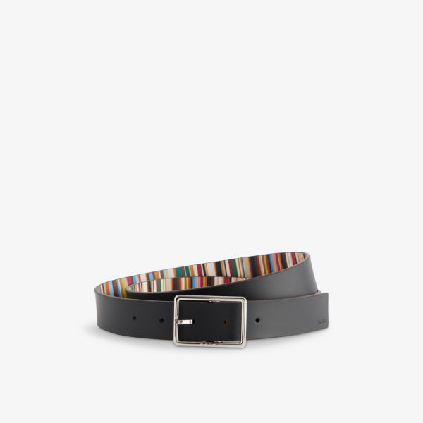 

Ремень Paul Smith кожаный двусторонний, мультиколор
