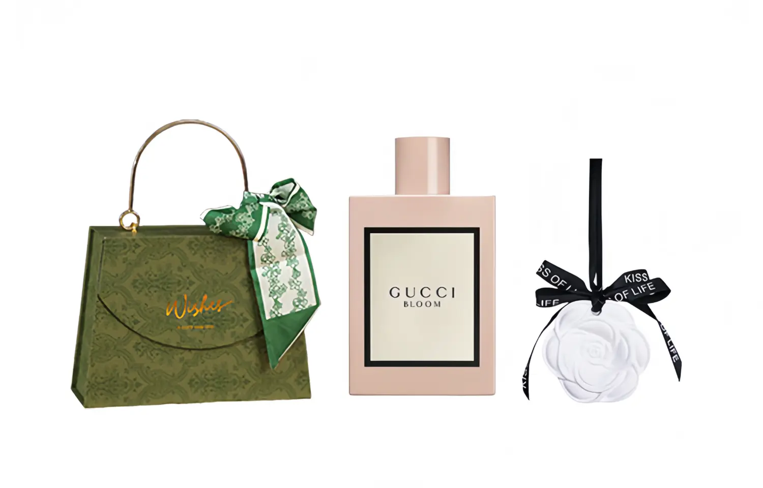 Подарочный набор Gucci Bloom: парфюмерная вода, сумка-упаковка и аксессуары, 50 мл — фото 4