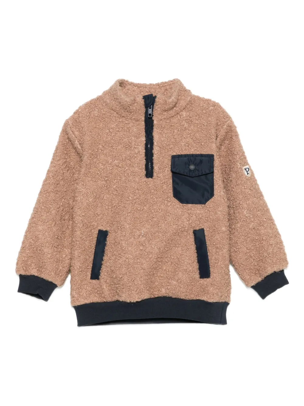 

Толстовка с воротником на молнии Patachou, коричневый