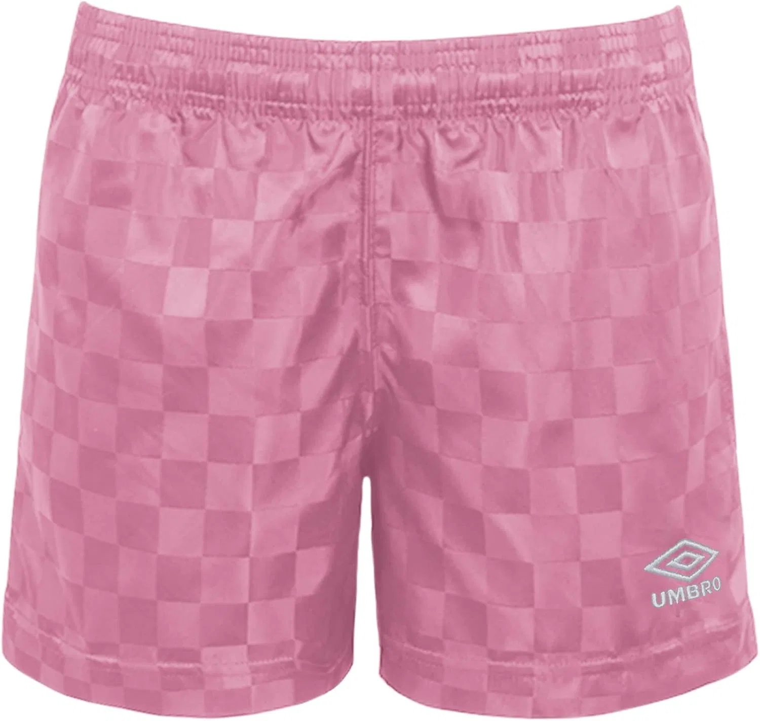 Шорты Umbro Girls в клетку для девочек, Cyclamen/Marshmallow